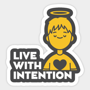 Live With Intention Sticker